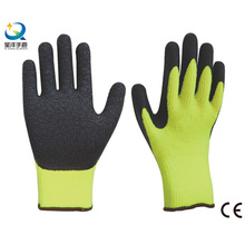Cotton Shell Latex Palm Coated Crinkle Finish Work Gloves